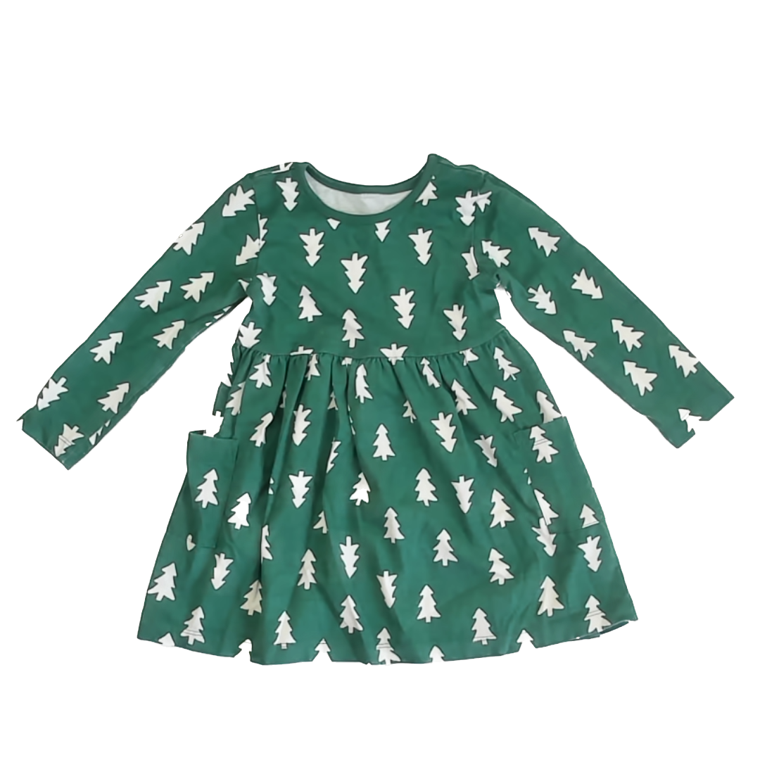 Unknown Girls Green | Tree Dress Size: 6 Years* Green | Tree