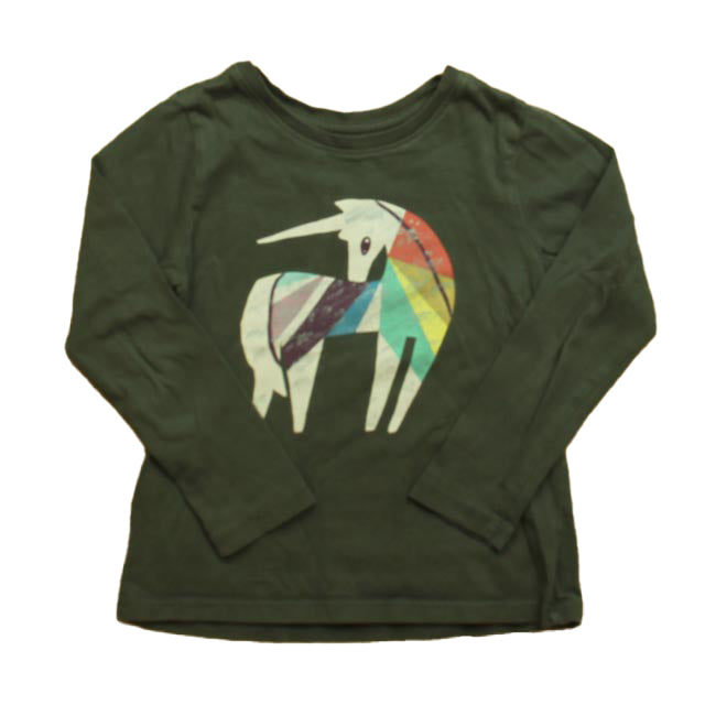 Tea Girls Green Unicorn Long Sleeve T-Shirt Size: 4T Green Unicorn