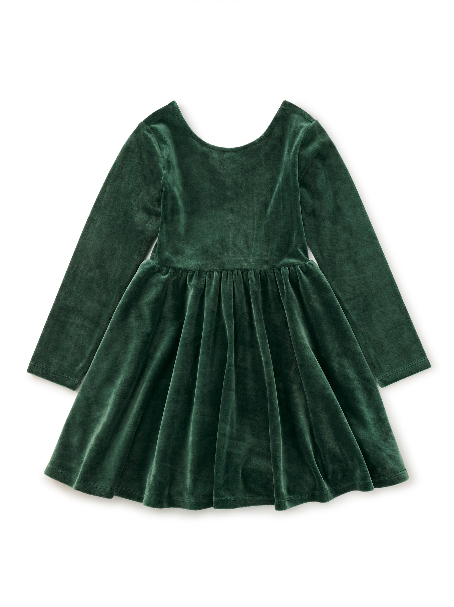 Tea Collection Girls Green Velour Dress Size: 5T Green Velour