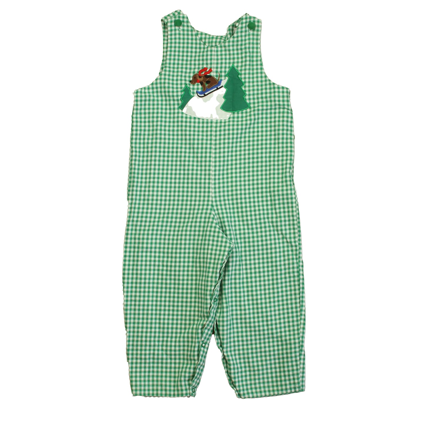 Unknown Brand Boys Green | White Dog Romper Size: 4T Green | White Dog