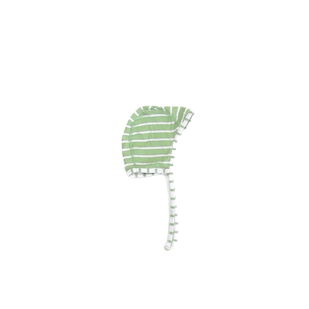 Hanna Andersson Unisex Green | White Striped Hat Size: S Green | White Striped