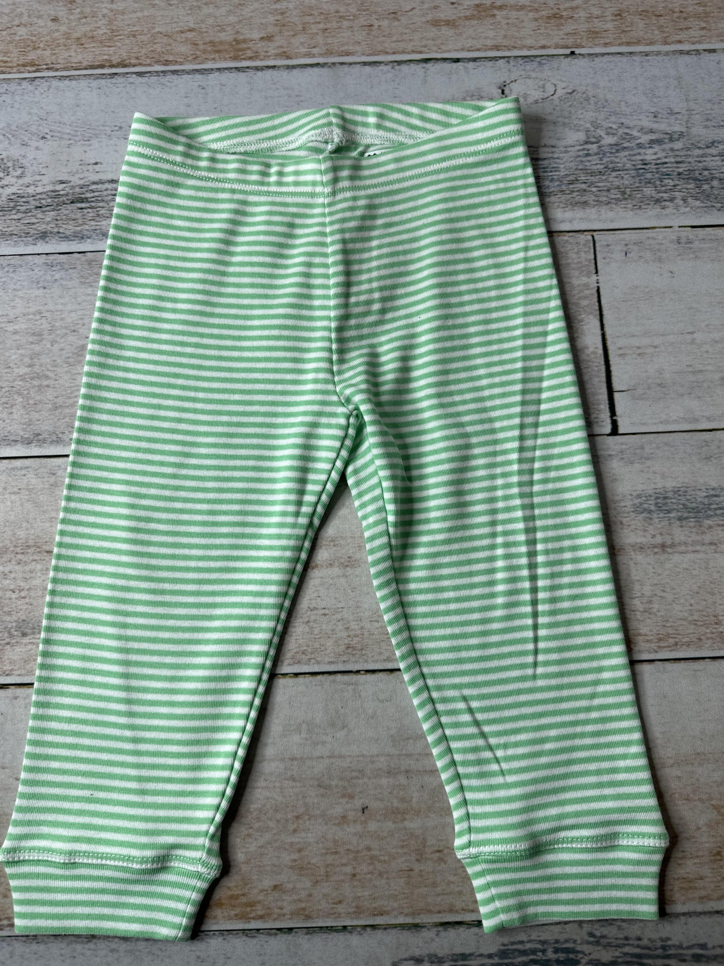 Primary Unisex green | White | Striped Pants Size: 12-18 months green | White | Striped