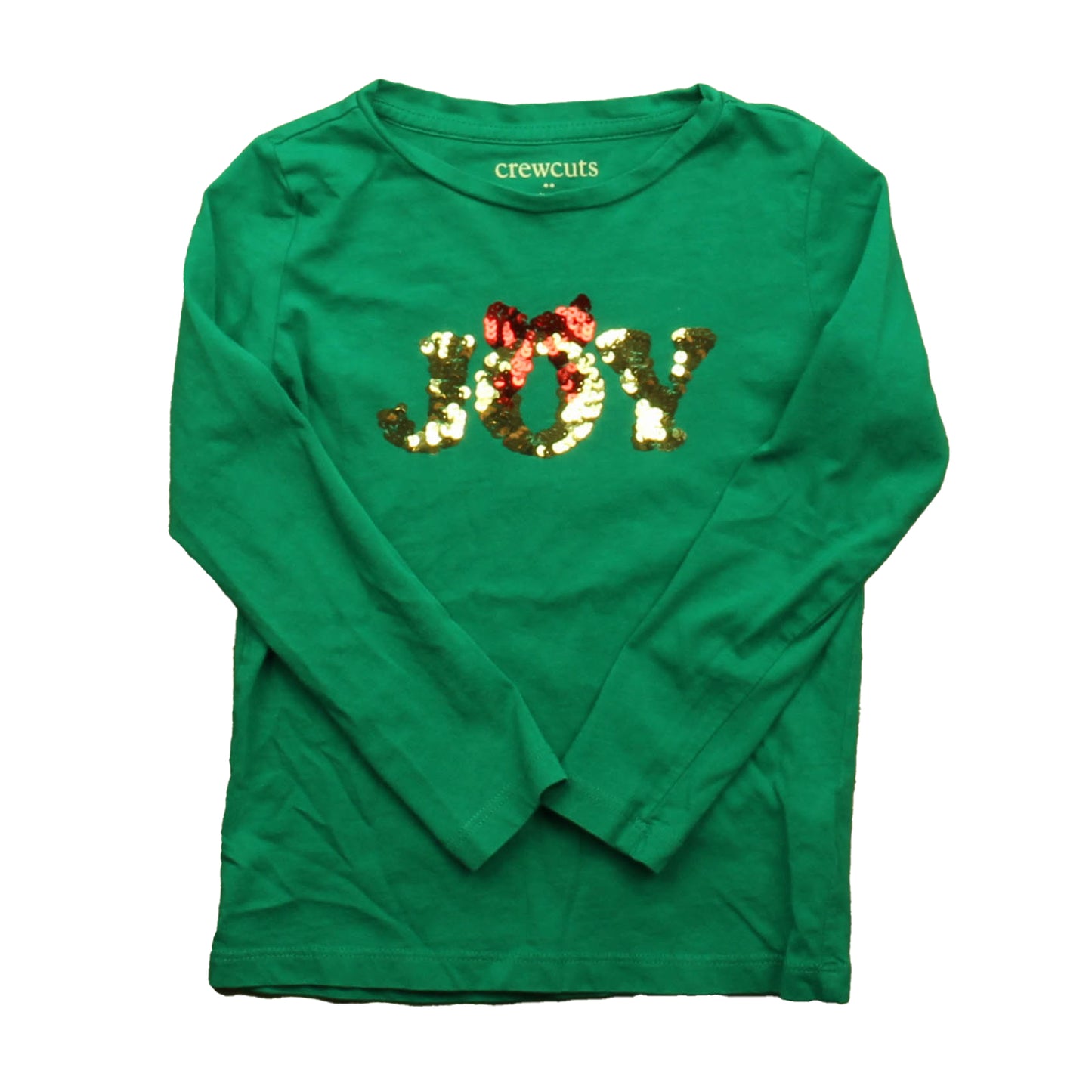 Crewcuts Girls Green Long Sleeve T-Shirt Size: 4-5T Green