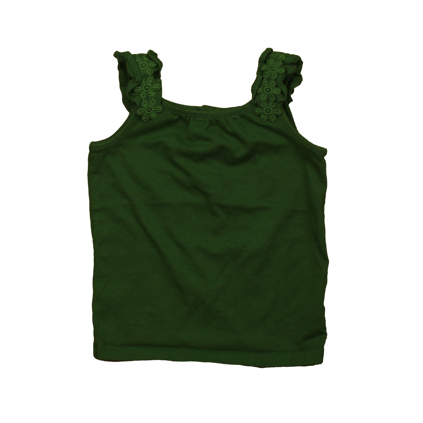 Janie andJack Girls Green Tank Top Size: 4T Green