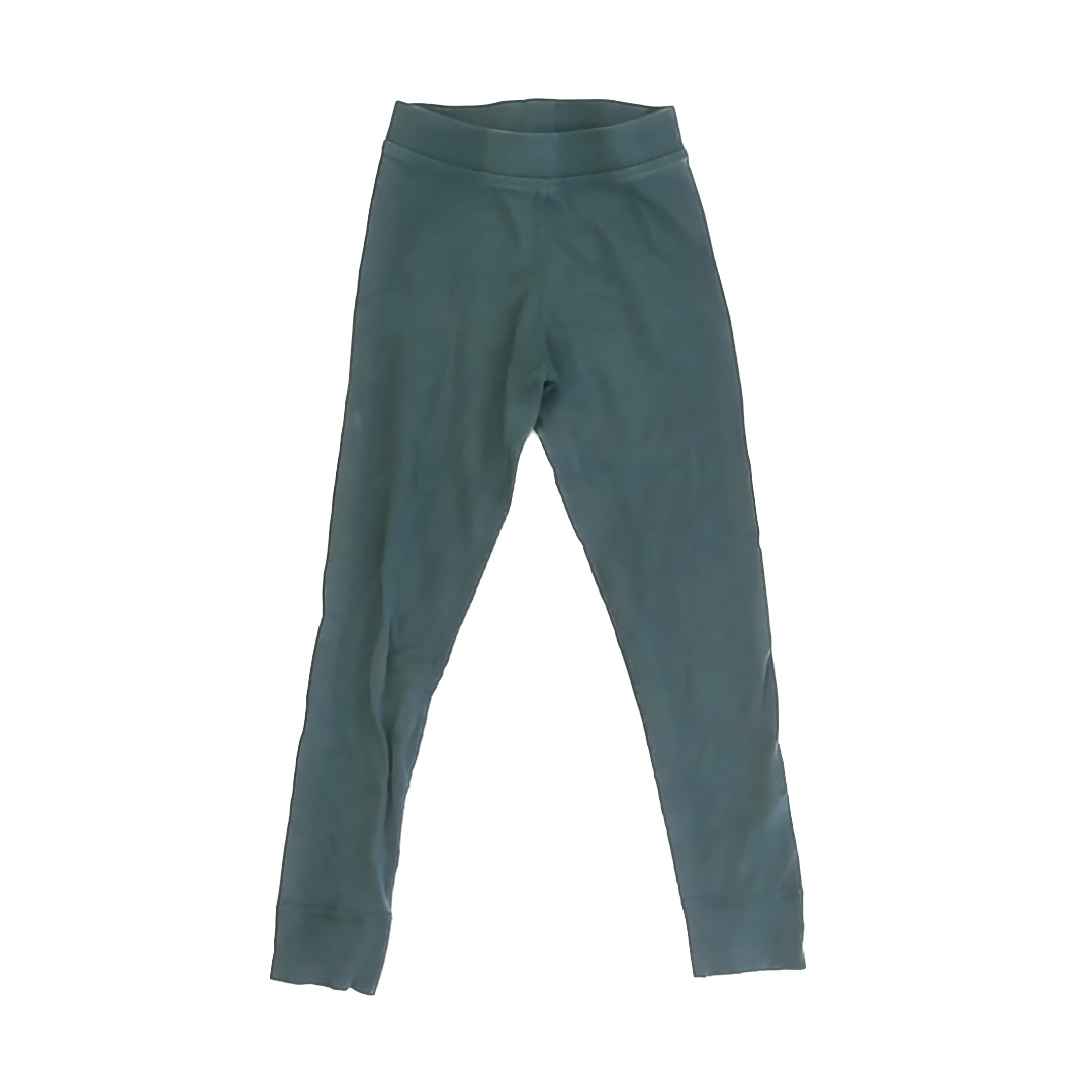Hanna Andersson Girls Green Leggings Size: 6-7 Years Green