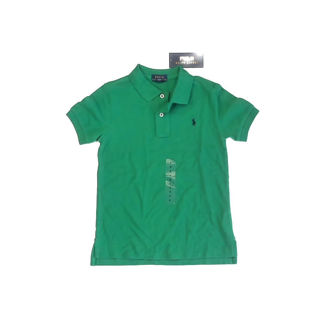 Ralph Lauren Boys Green Polo Shirt Size: 5T Green