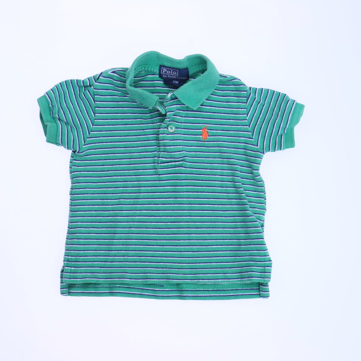 Ralph Lauren Boys Green Polo Shirt Size: 12 Months Green