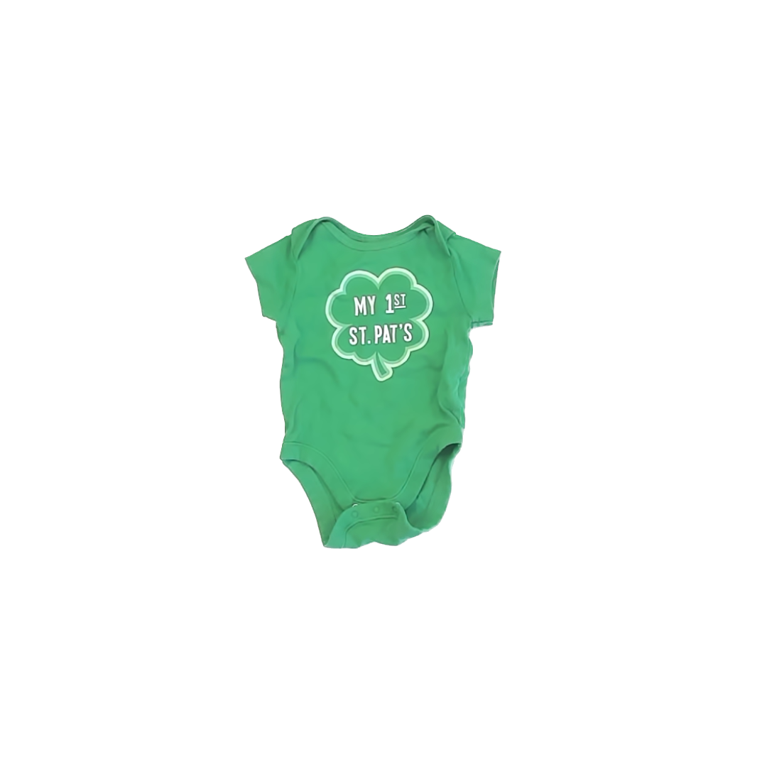 Old Navy Unisex Green Onesie Size: 3-6 Months Green