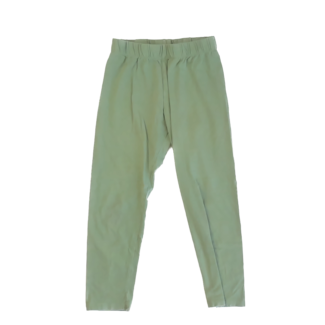 dip Girls Green Leggings Size: 12-14 Years Green