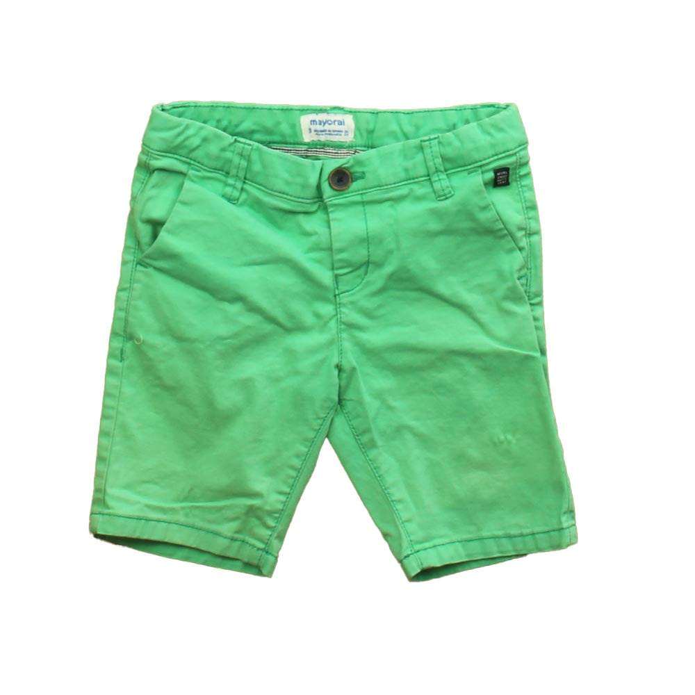 Mayoral Boys Green Shorts Size: 3T Green