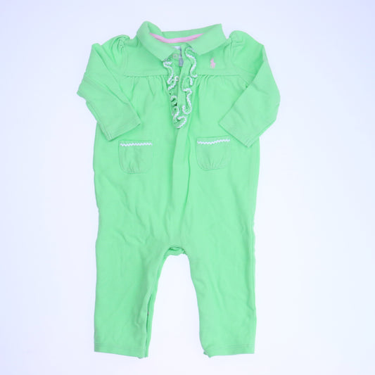 Ralph Lauren Girls Green Long Sleeve Outfit Size: 9 Months Green