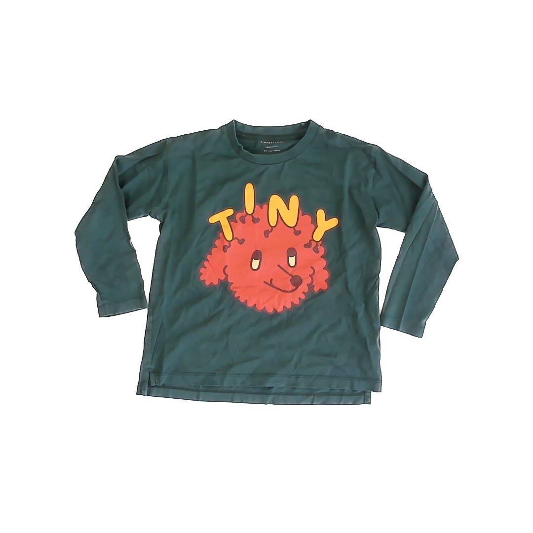 Tiny Cottons Boys Green Long Sleeve T-Shirt Size: 6 Years Green