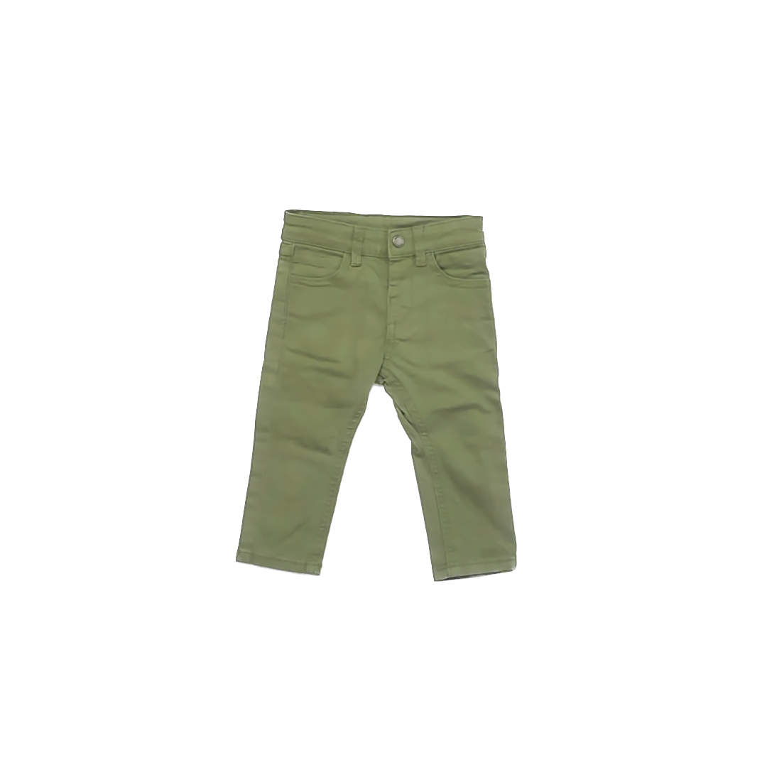Mayoral Boys Green Jeans Size: 9 Months Green