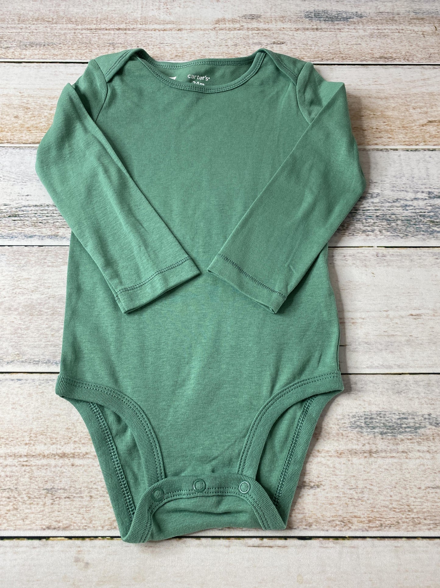 Carters Unisex green Onesie Size: 24 green
