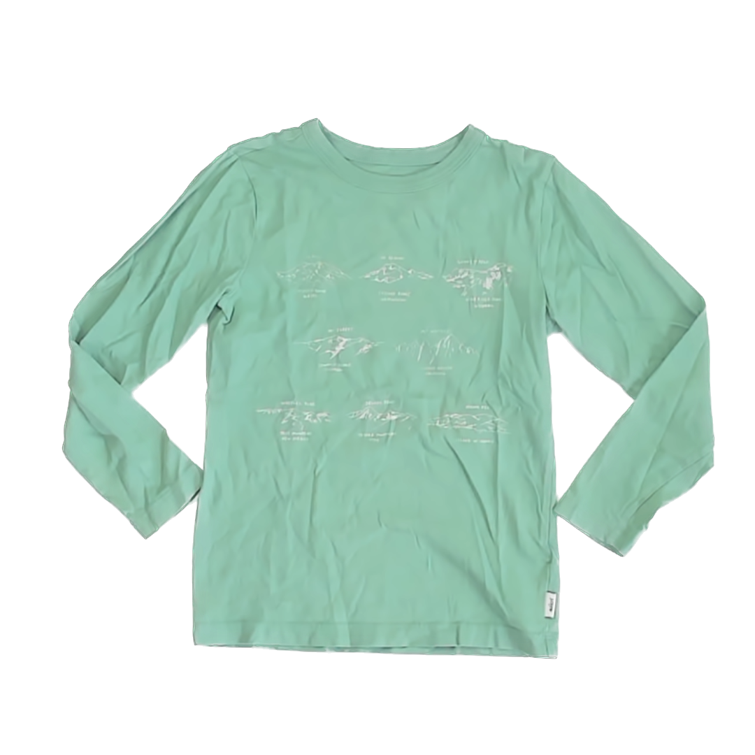 Crewcuts Boys Green Long Sleeve T-Shirt Size: 4-5T Green