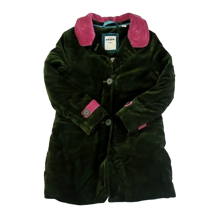 Boden Girls Green Winter Coat Size: 6-7 Years Green