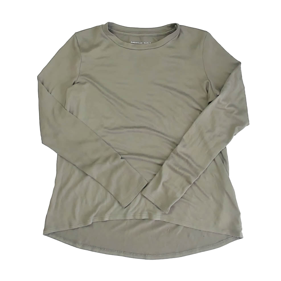 American Eagle Girls Green Long Sleeve Shirt Size: Junior XS Green