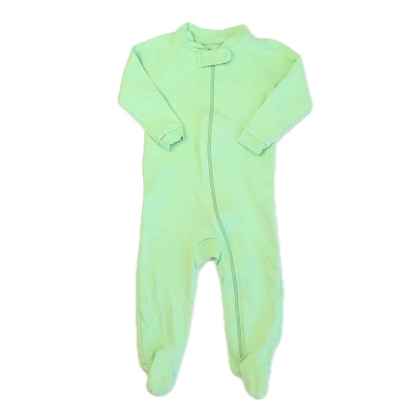 Pact Boys Green 1-piece footed Pajamas Size: 6-9 Months Green
