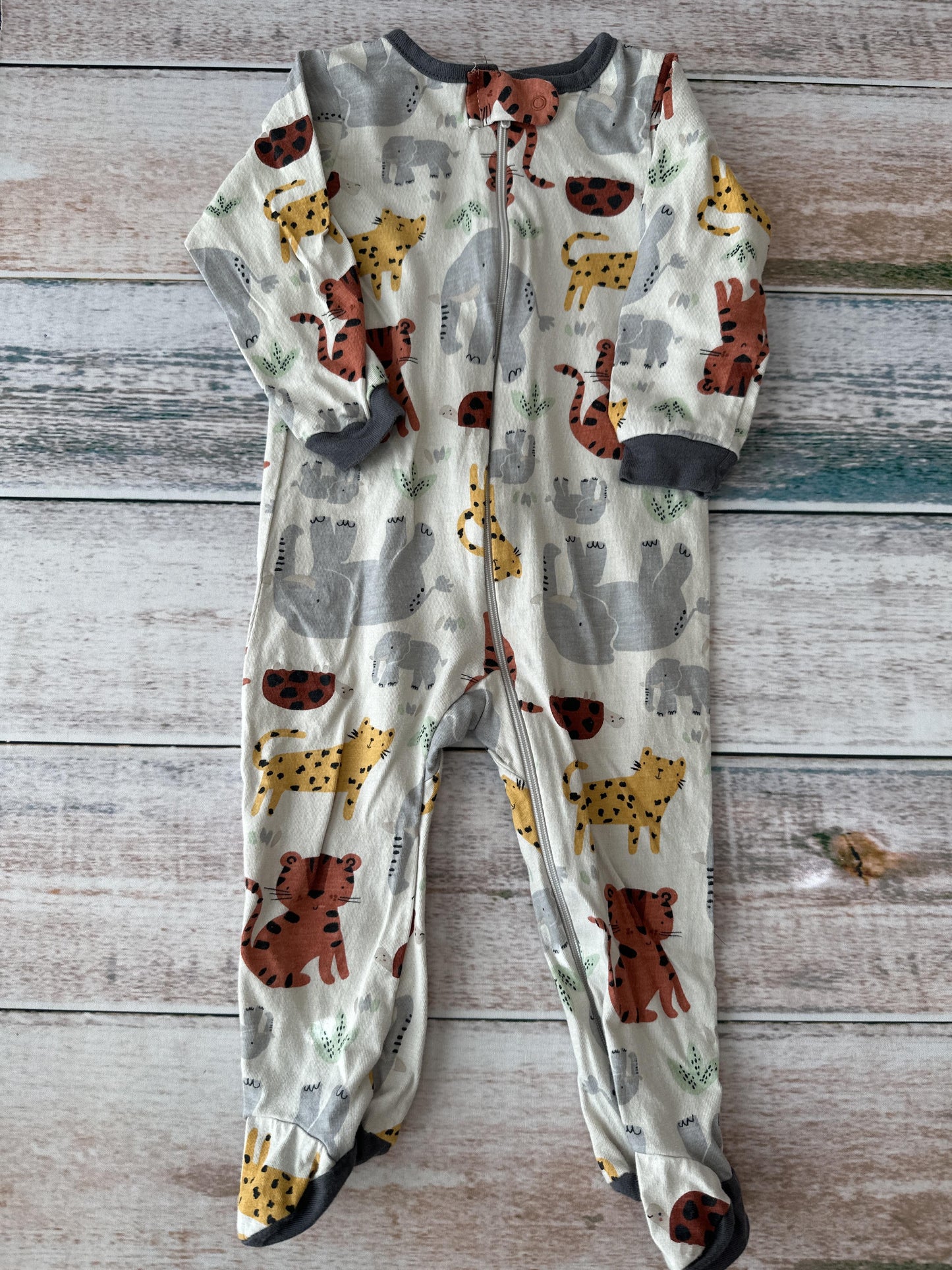 Gerber Boys Grey | animals Pajamas Size: 6-9 months Grey | animals