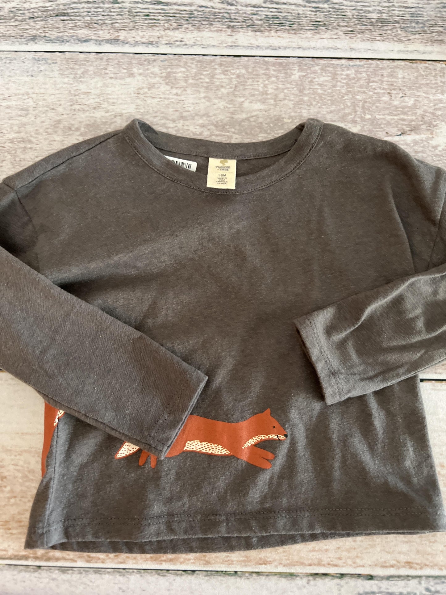 Tucker + Tate Boys Grey | animals Long Sleeve Shirt Size: 18 months Grey | animals