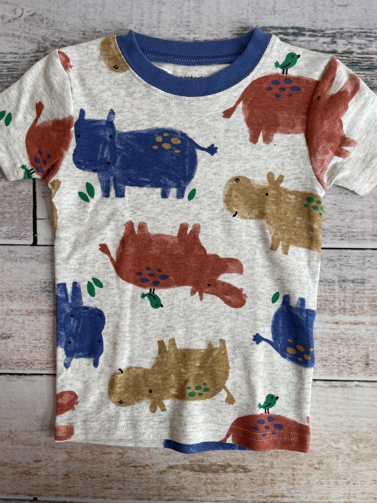 Carters Unisex Grey | animals Pajamas Size: 2T Grey | animals