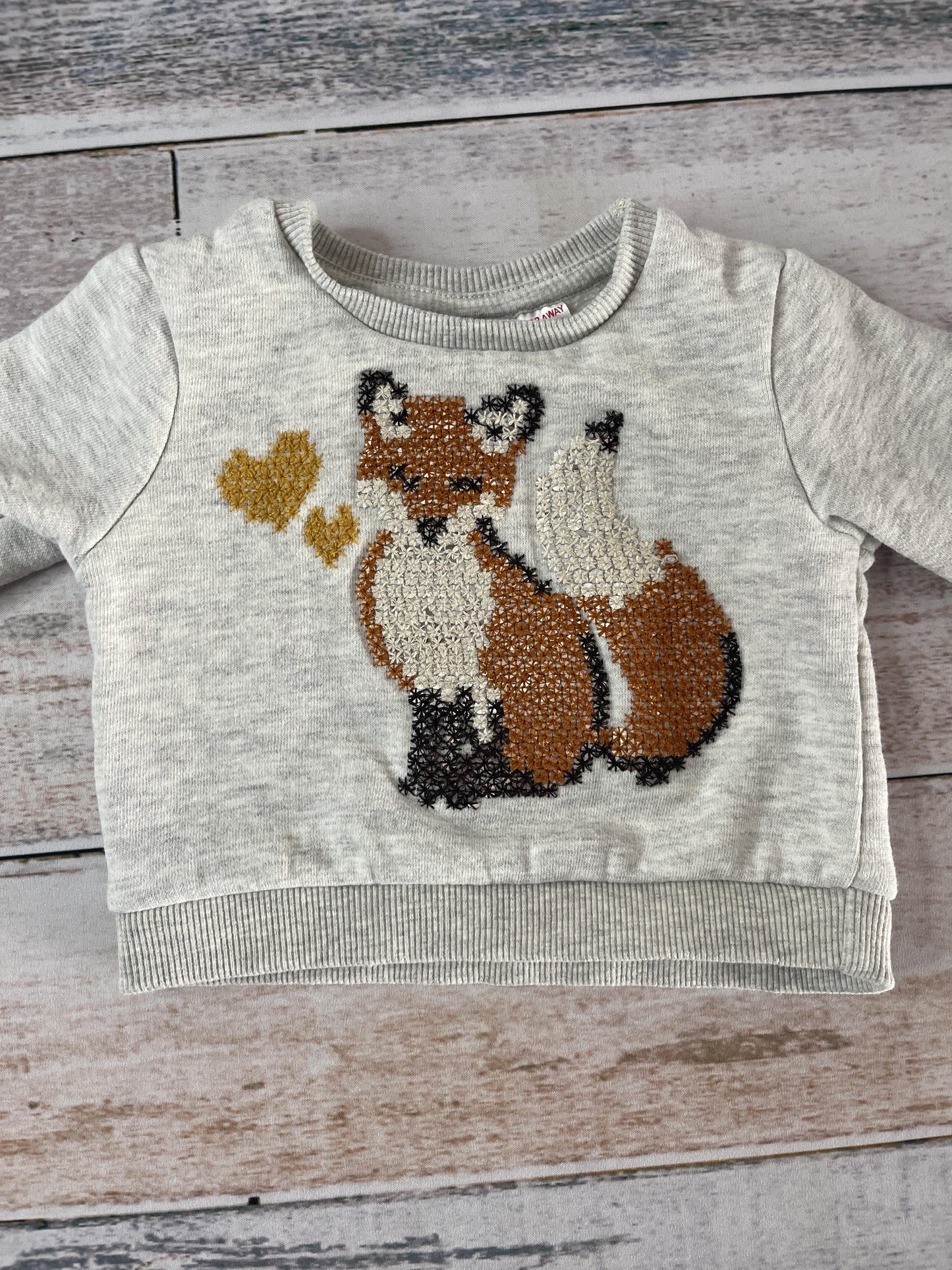 Zara Girls Grey | animals Sweater Size: 3-6 months Grey | animals