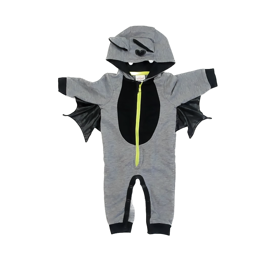Cat & Jack Unisex Grey | Black | Bat Costume Size: 3-6 Months Grey | Black | Bat