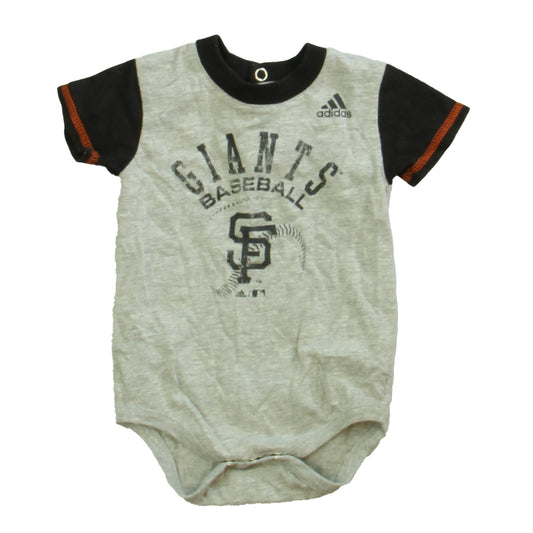 Adidas Boys Grey | Black | Giants Onesie Size: 3-6 Months Grey | Black | Giants