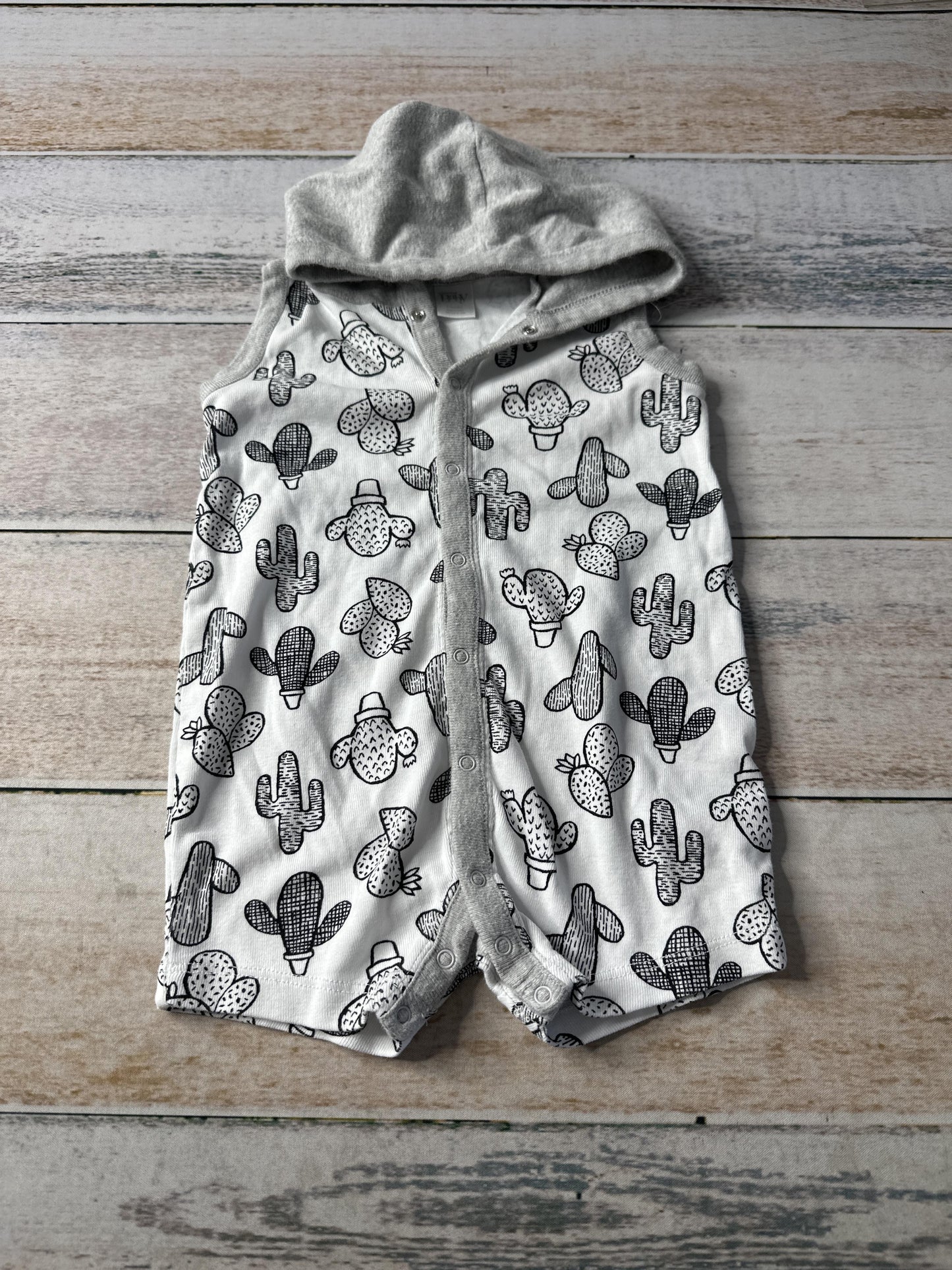 Nordstrom Girls Grey | Black | White | Pattern Romper Size: 6 months Grey | Black | White | Pattern
