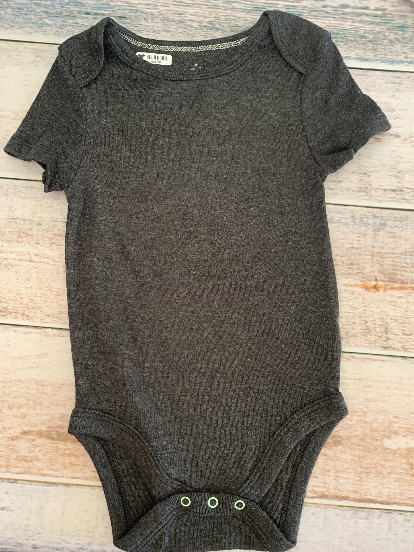 Cloud Island Boys Grey | Black Onesie Size: 12M Grey | Black