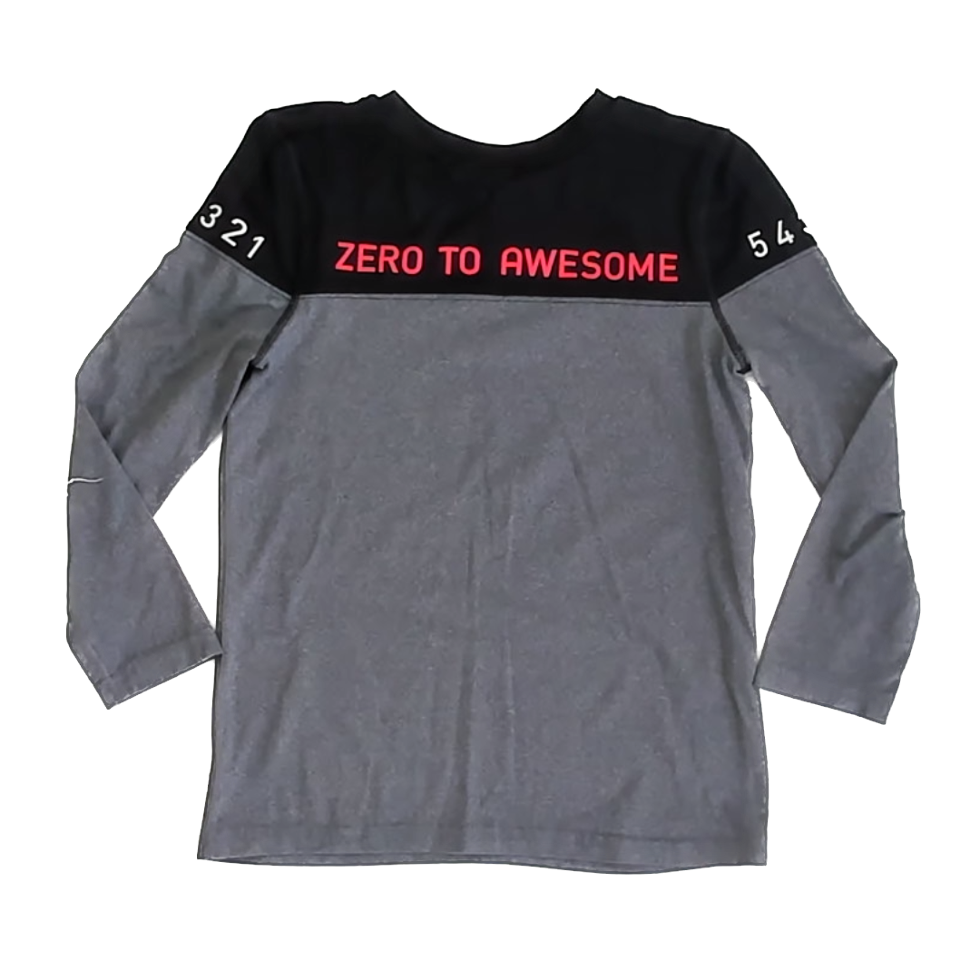 Rockets Of Awesome Boys Grey | Black Athletic Top Size: 6-7 Years Grey | Black