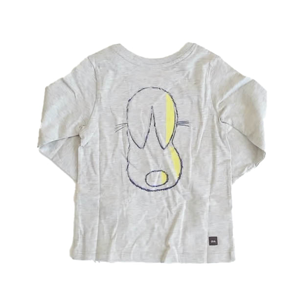 Tea Collection Girls Grey Bunny T-Shirt Size: 3T Grey Bunny