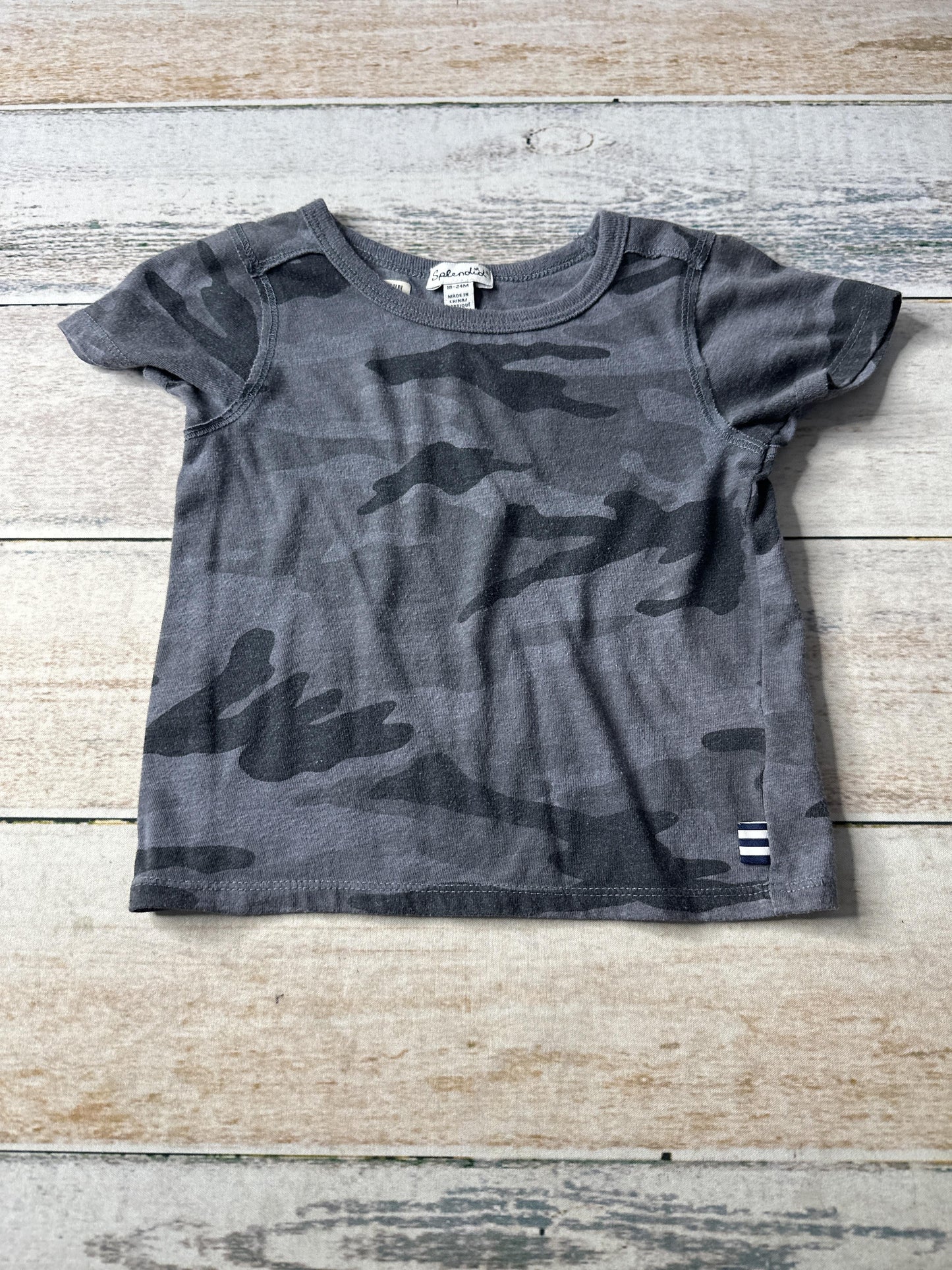 Splendid Boys Grey | Camo T-Shirt Size: 18-24 months Grey | Camo