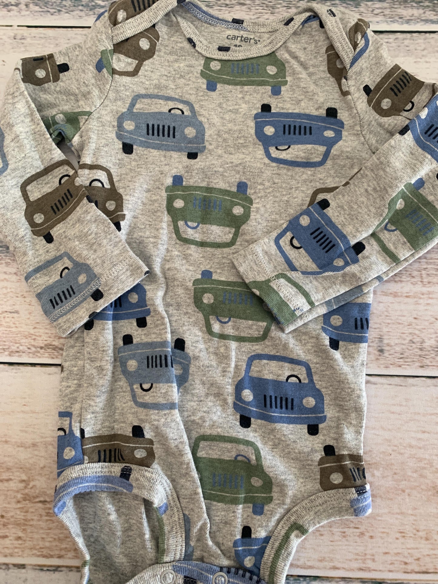 Boys Grey | Car Onesie Size: 18 months Grey | Car