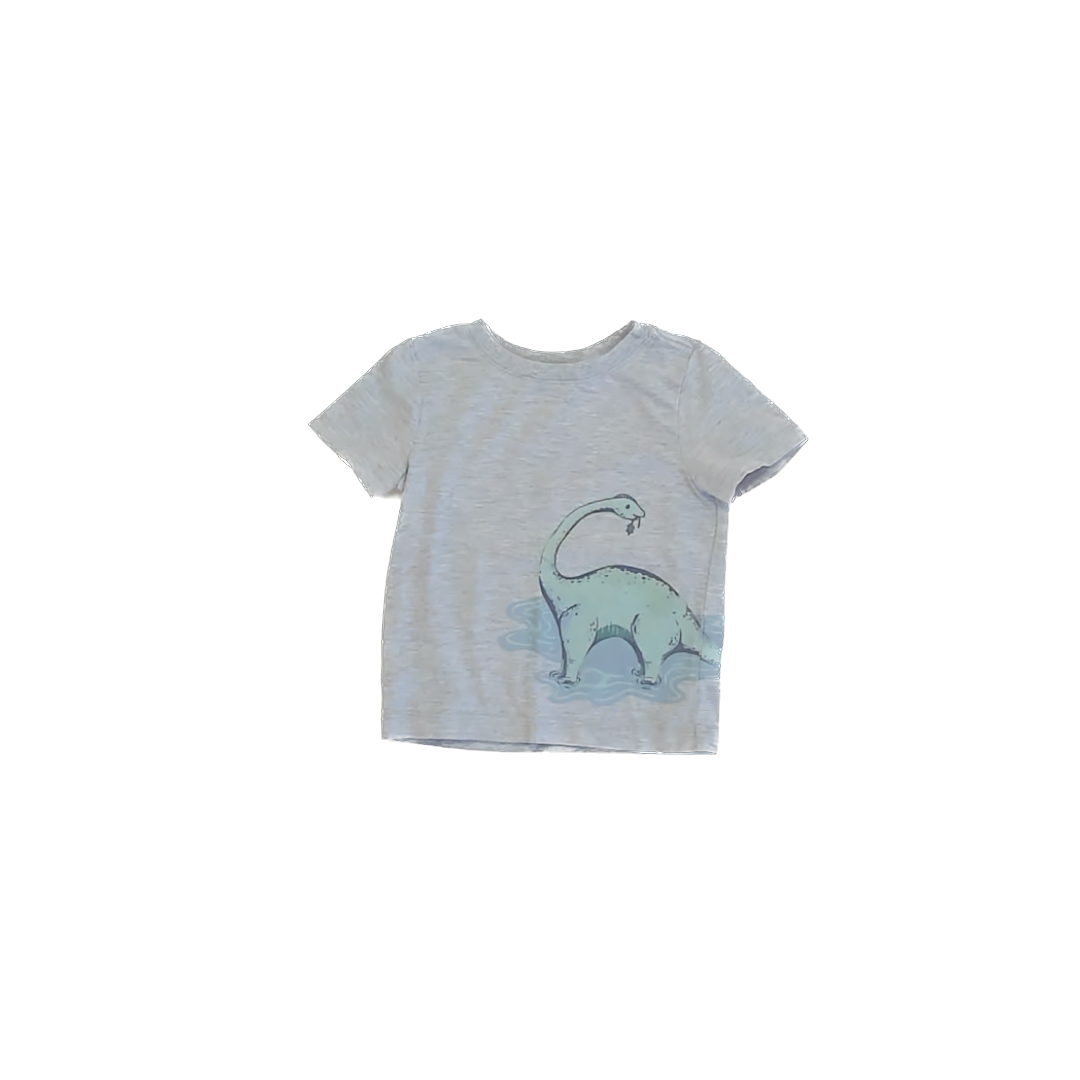 Tommy Bahama Boys Grey Dinosaur T-Shirt Size: 12 Months Grey Dinosaur