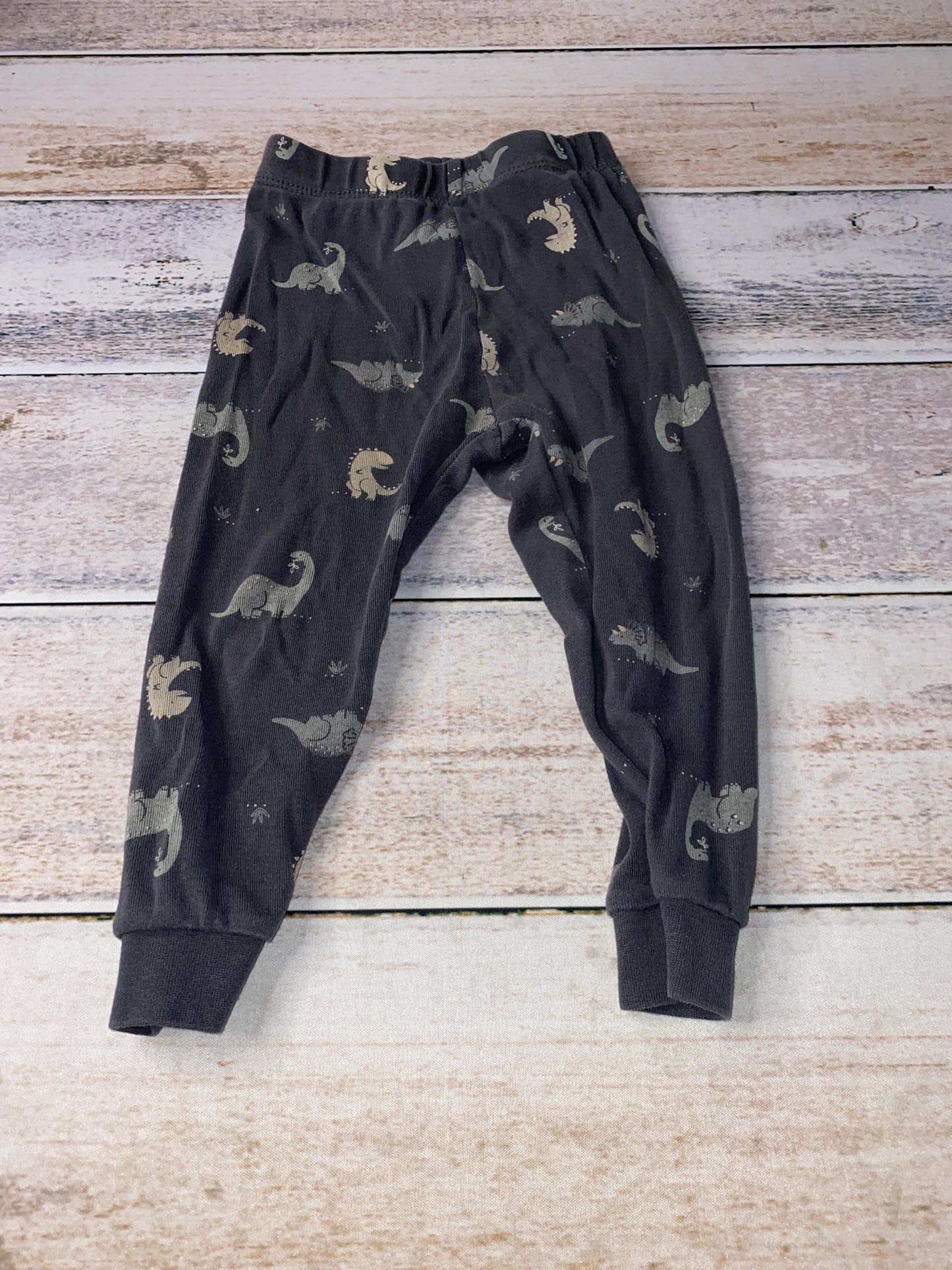 Petit Lemi Boys Grey | Dinosaur Pajamas Size: 18 months Grey | Dinosaur
