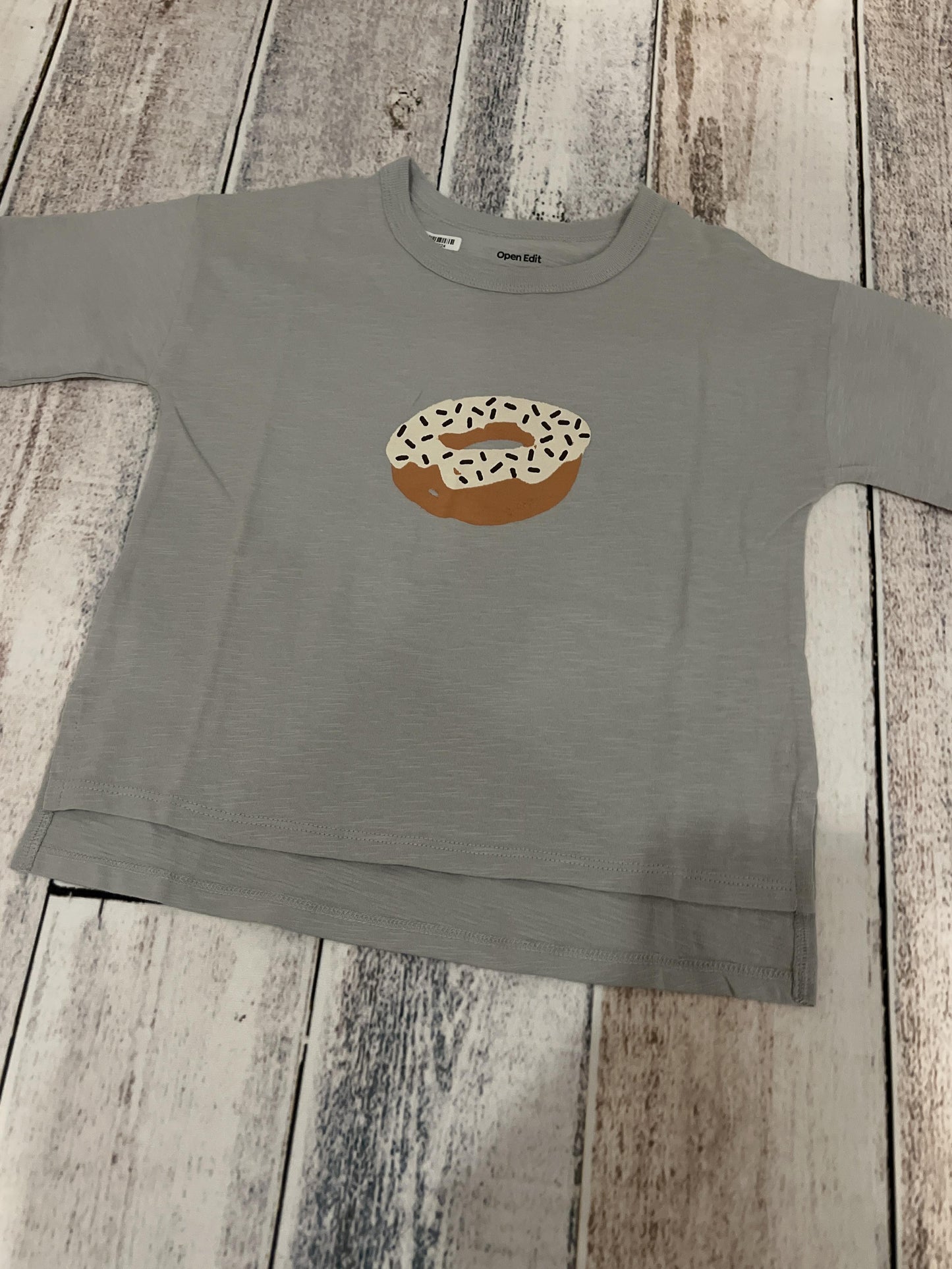 Open Edit Boys Grey | Food T-Shirt Size: 3T Grey | Food