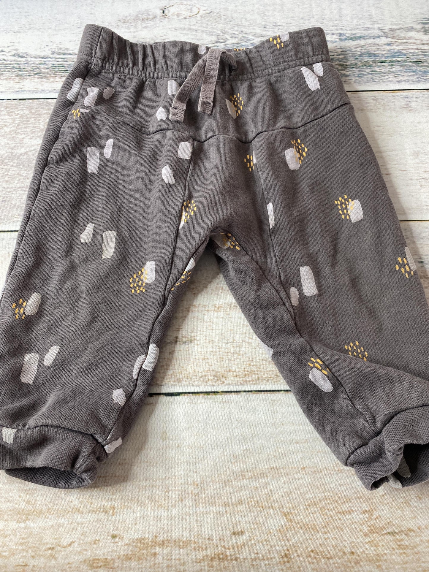Oliver & Rain Unisex Grey | Geometric Pants Size: 12 months Grey | Geometric
