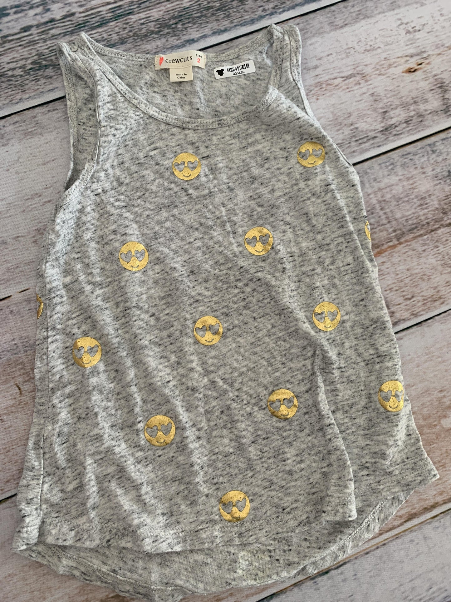Girls Grey | Gold Tank Top Size: 2T Grey | Gold