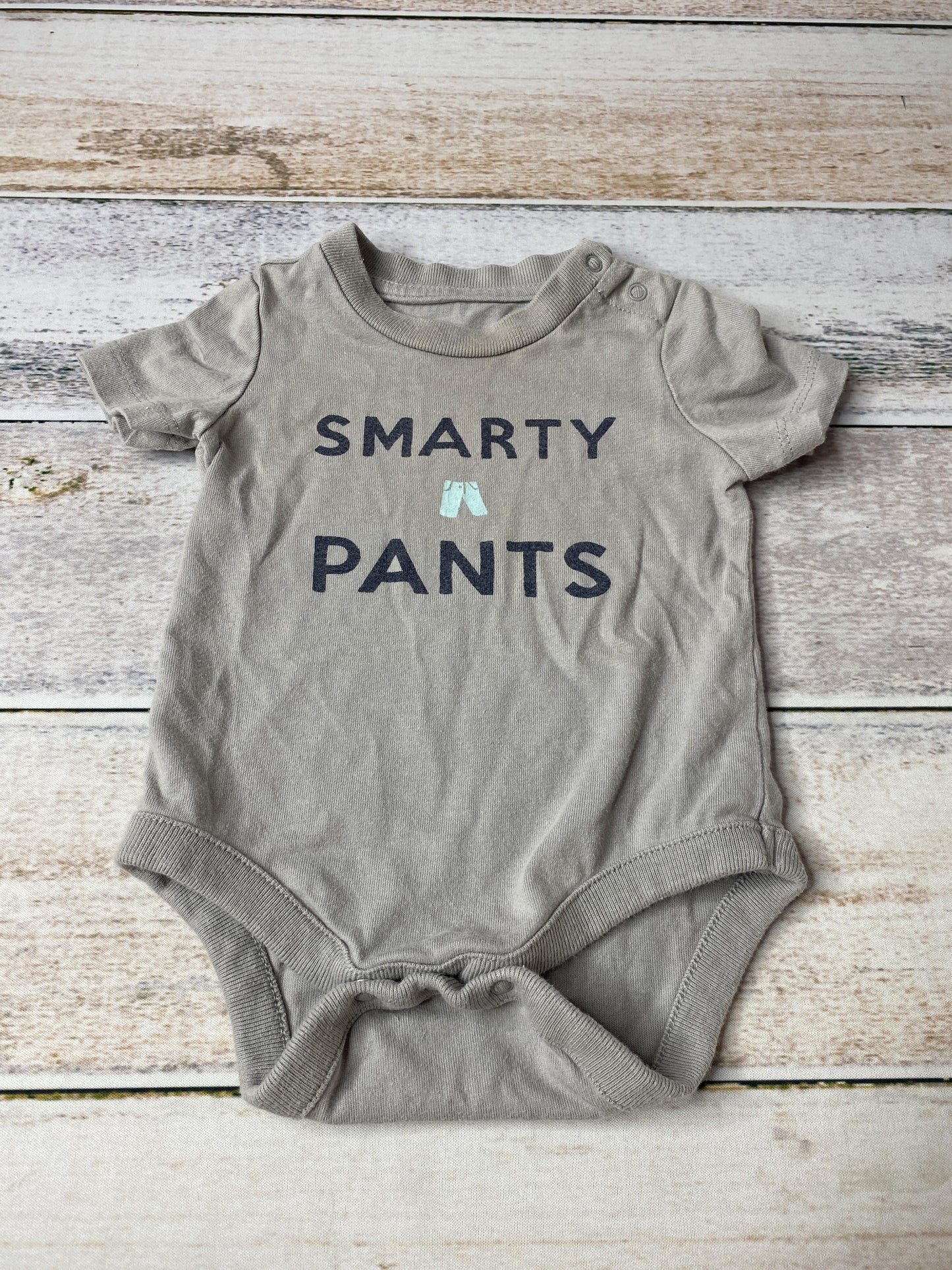 Gap Boys Grey | Graphic Onesie Size: 0-3 months Grey | Graphic
