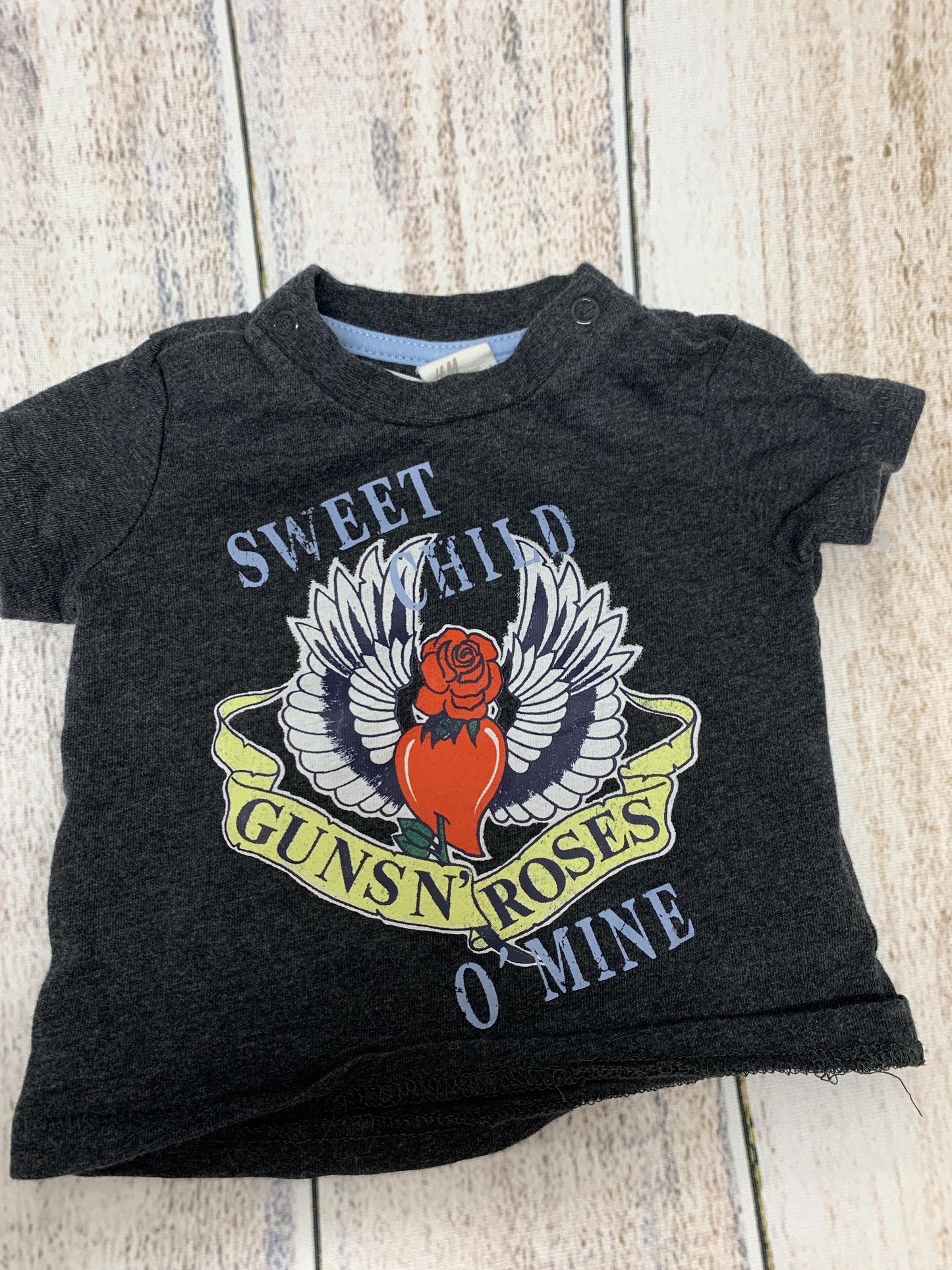 H&M Boys Grey | Graphic T-Shirt Size: 3-6 months Grey | Graphic