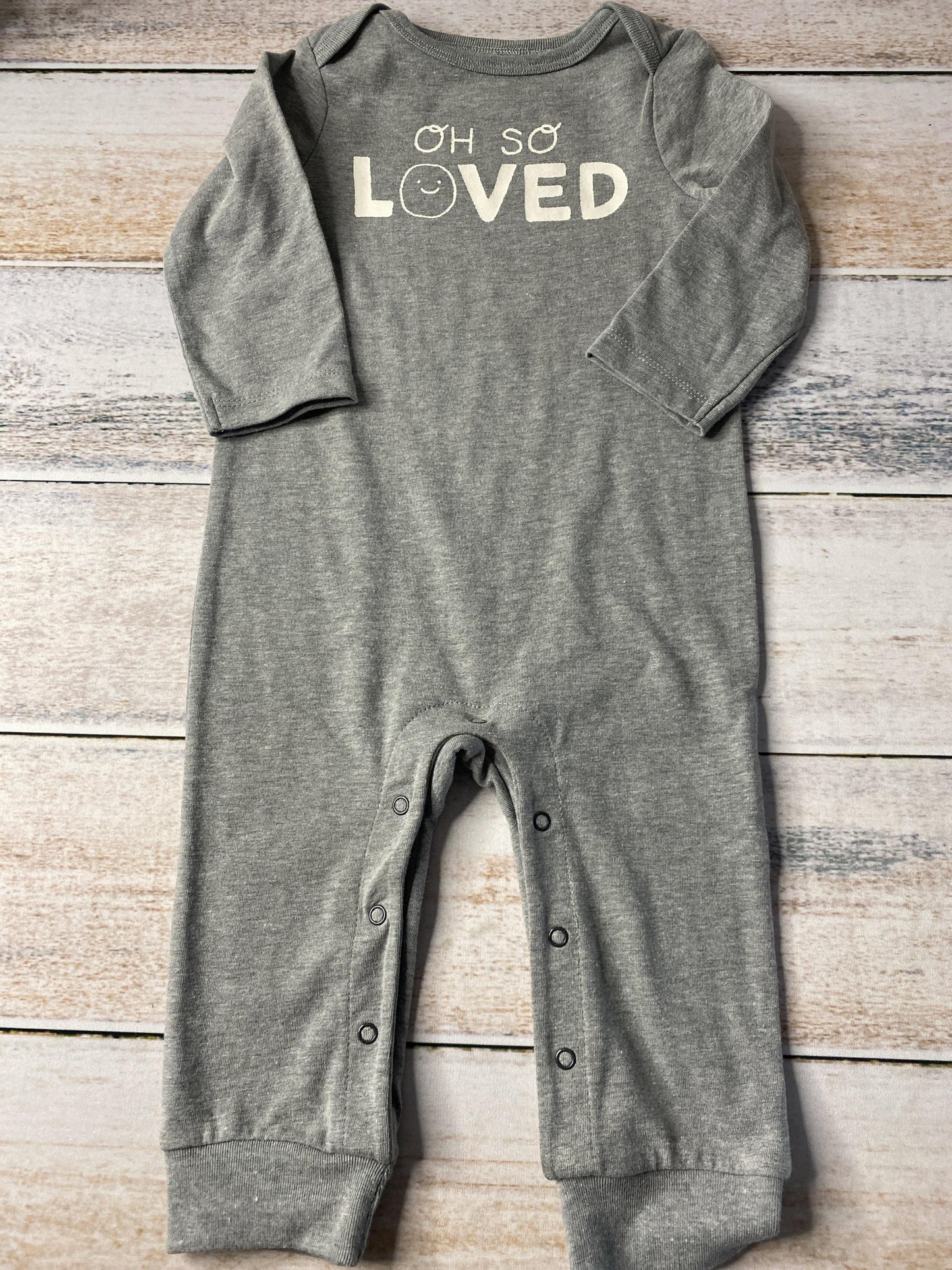 Cat & Jack Unisex Grey | Graphic Long Sleeve Outfit Size: 6-9 months Grey | Graphic