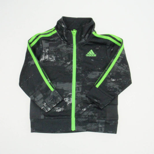 Adidas Boys Grey | Green Jacket Size: 18 Months Grey | Green
