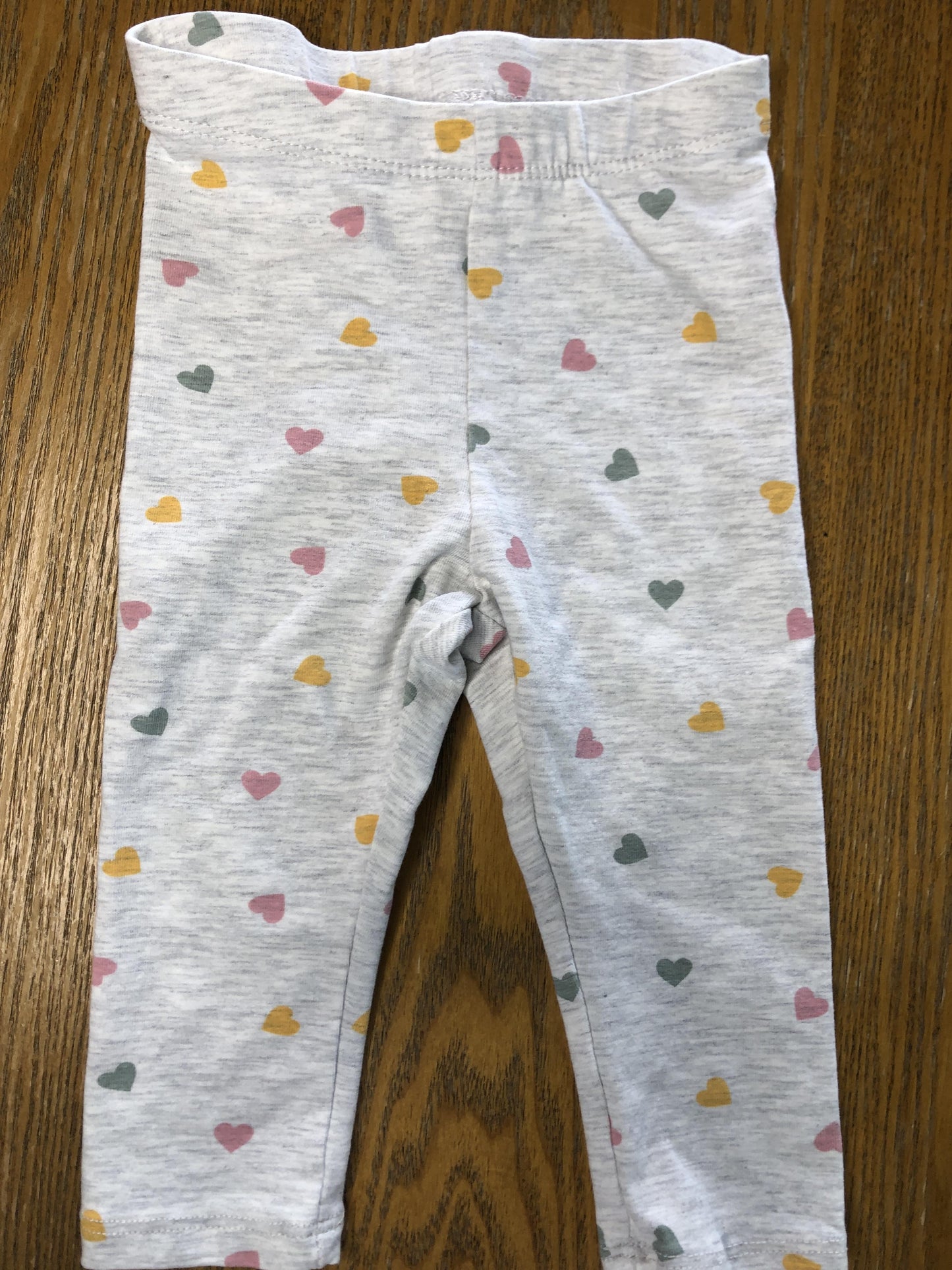 H&M Girls Grey | Hearts Pants Size: 6-9 months Grey | Hearts