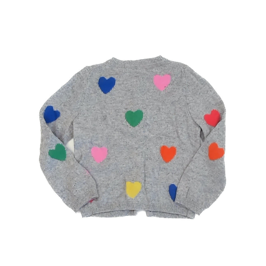 Mini Boden Girls Grey | Heats Cardigan Size: 7-8 Years Grey | Heats