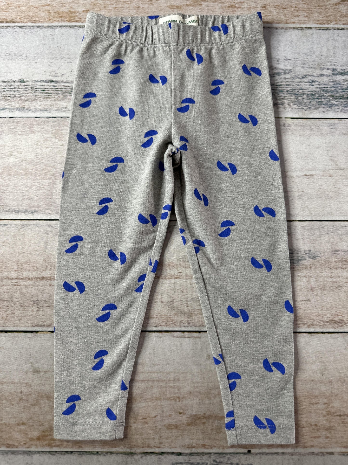 Crann Organic Girls Grey | Light Blue Pants Size: 2T Grey | Light Blue