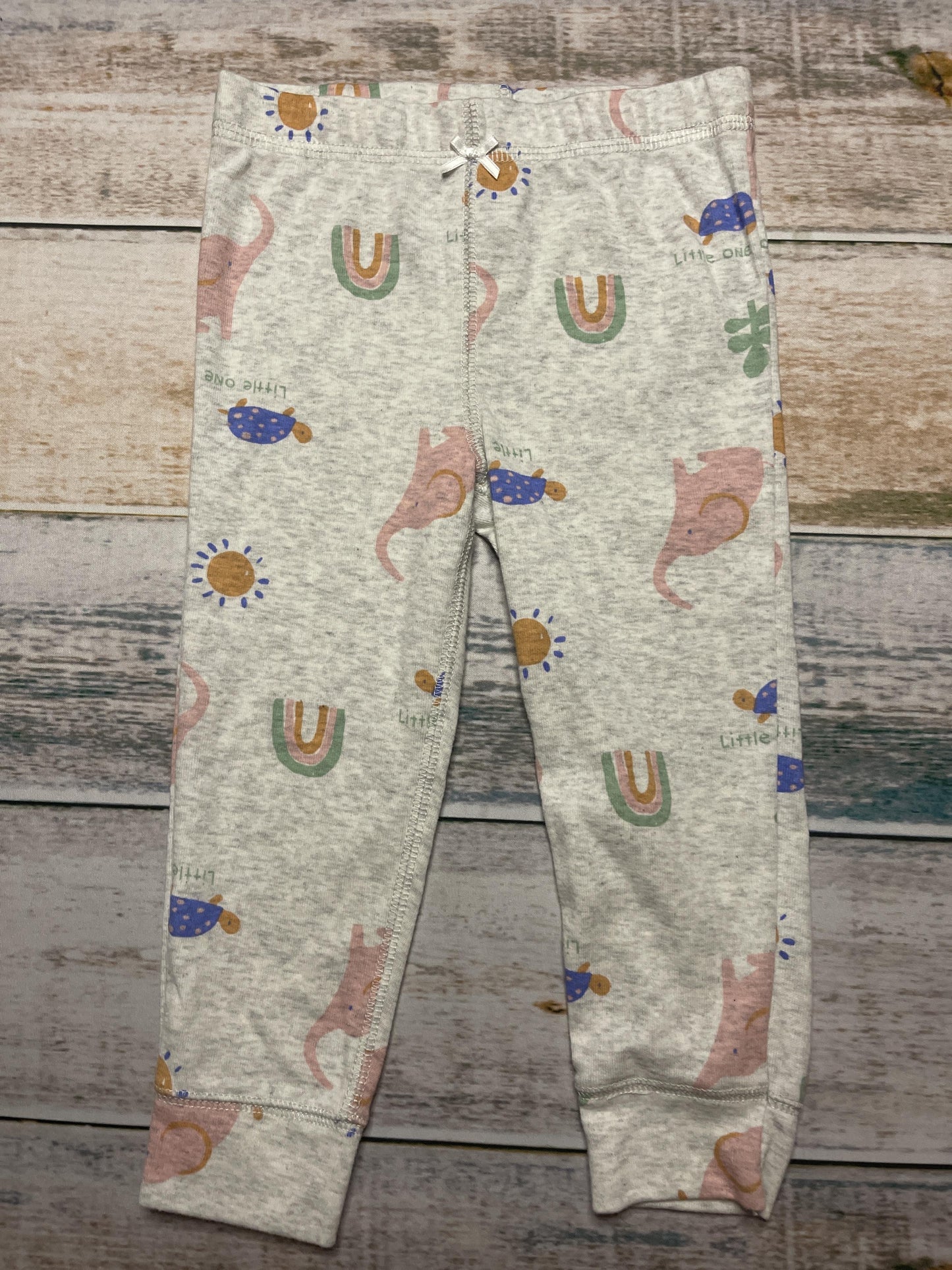 Carters Girls Grey | light green | pink | Light Blue | orange Pants Size: 18 months Grey | light green | pink | Light Blue | orange