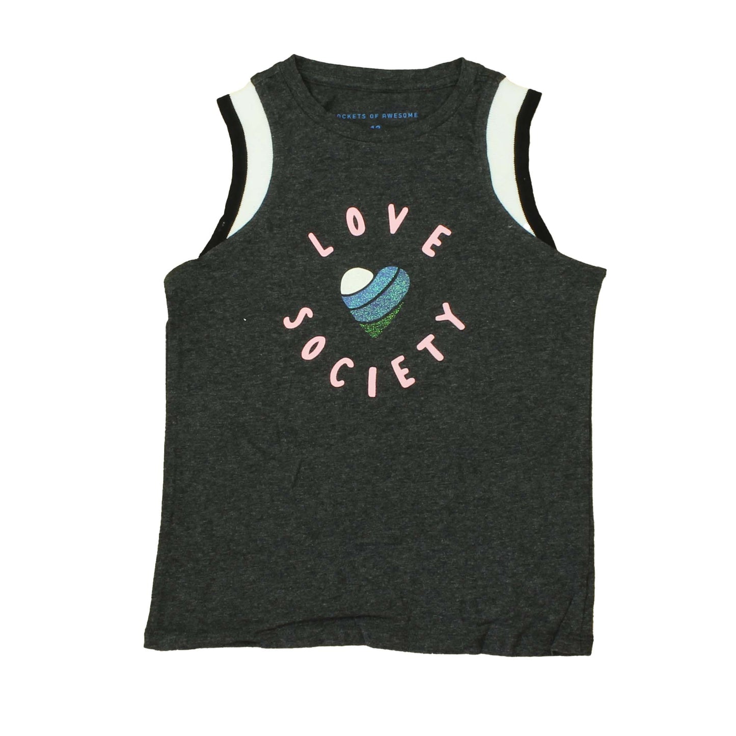 Rockets Of Awesome Girls Grey | Love Society T-Shirt Size: 12 Years Grey | Love Society