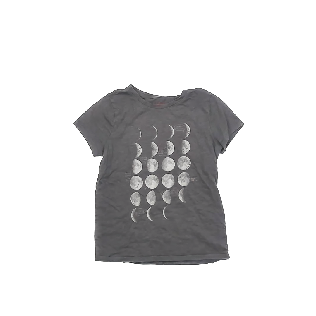 Cat & Jack Boys Grey | Moon T-Shirt Size: M (7-8) Grey | Moon