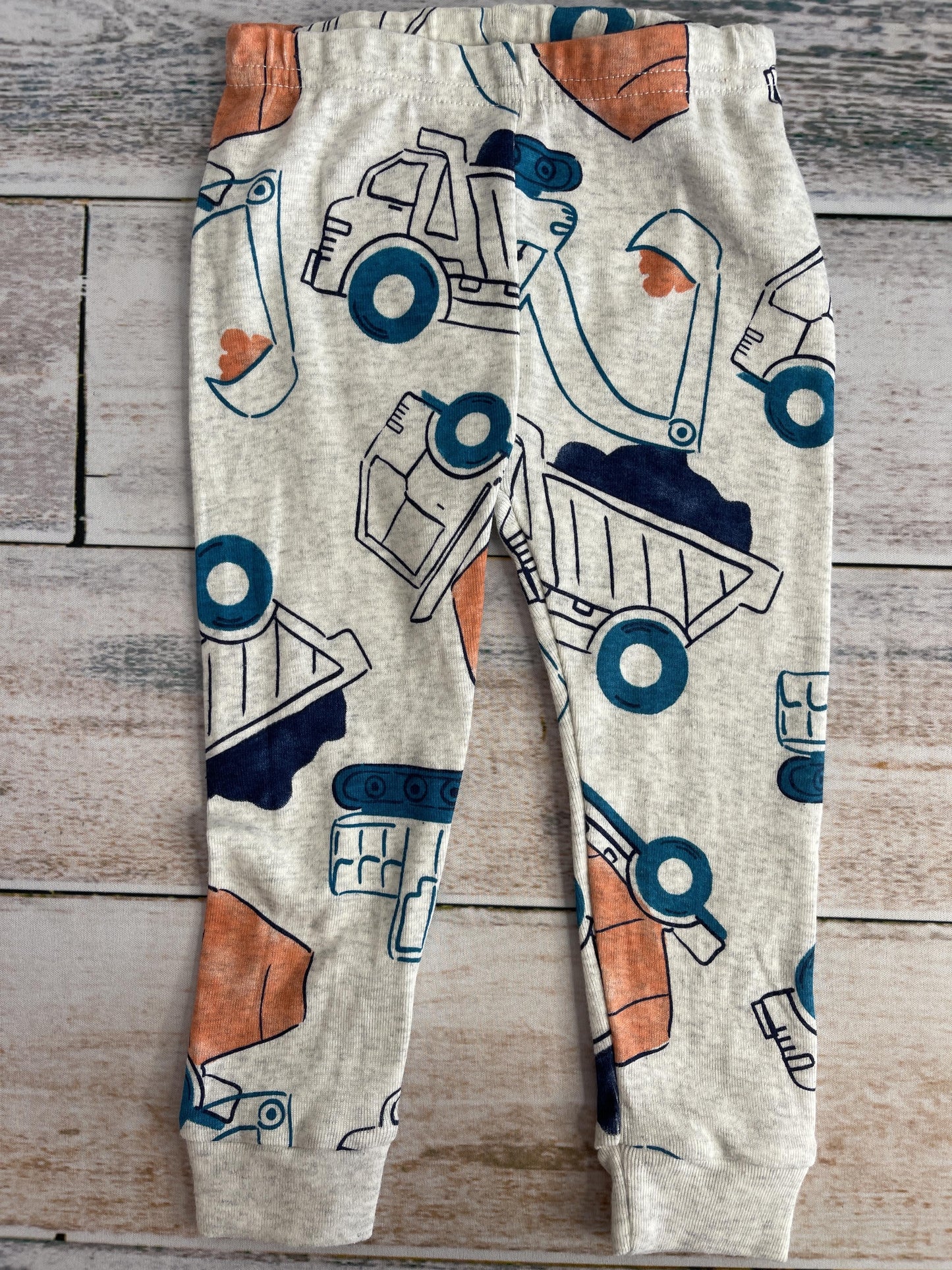 Carters Boys Grey | Navy Blue | orange Pajamas Size: 12 months Grey | Navy Blue | orange